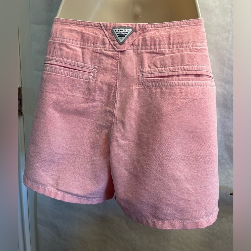 Columbia Performance Fishing Gear PFG Coral Pink Omni Shade shorts Sz-4 B19 - Picture 2 of 9
